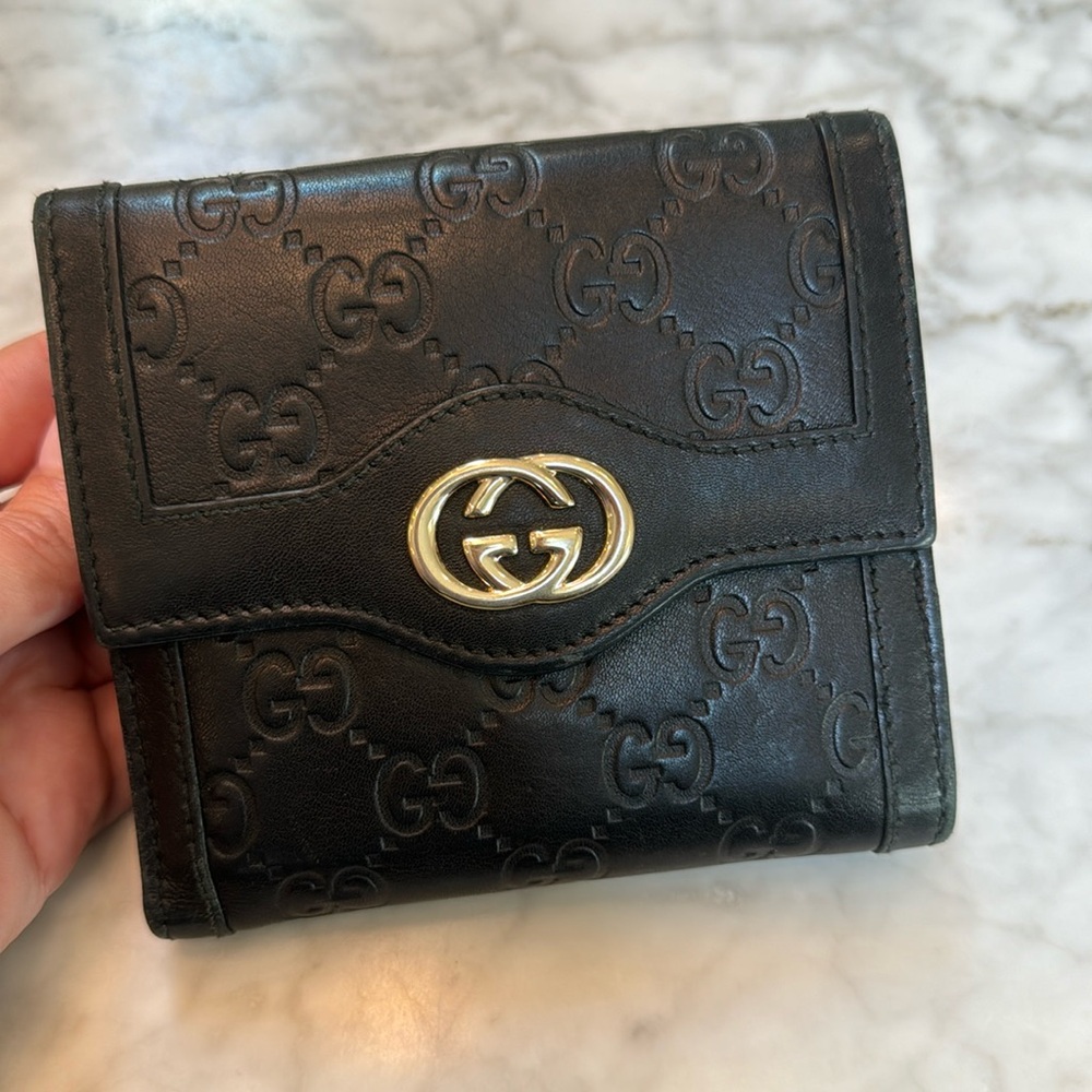 Gucci - Black Guccissima Wallet